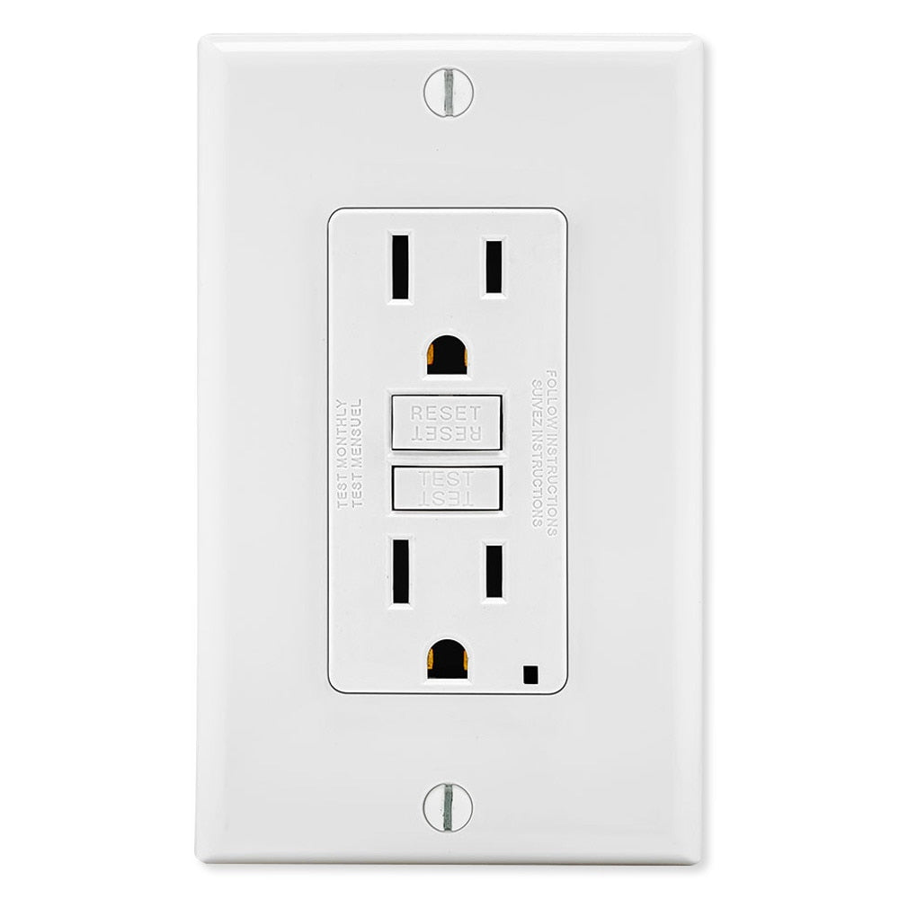 Leviton SmartlockPro Slim GFCI Receptacle, 15A