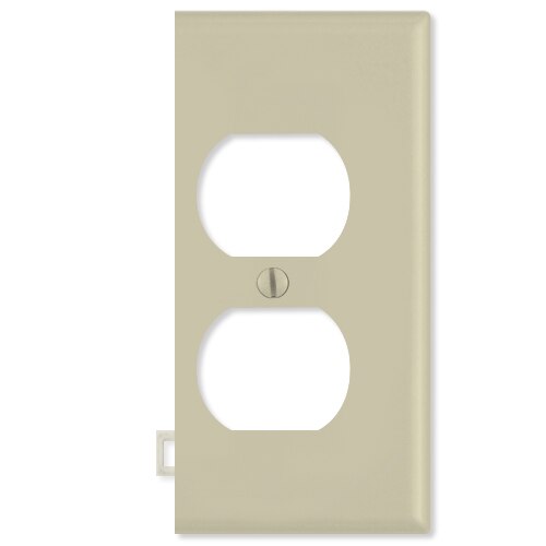 Leviton Duplex Receptacle Sectional Wallplate (End Section)