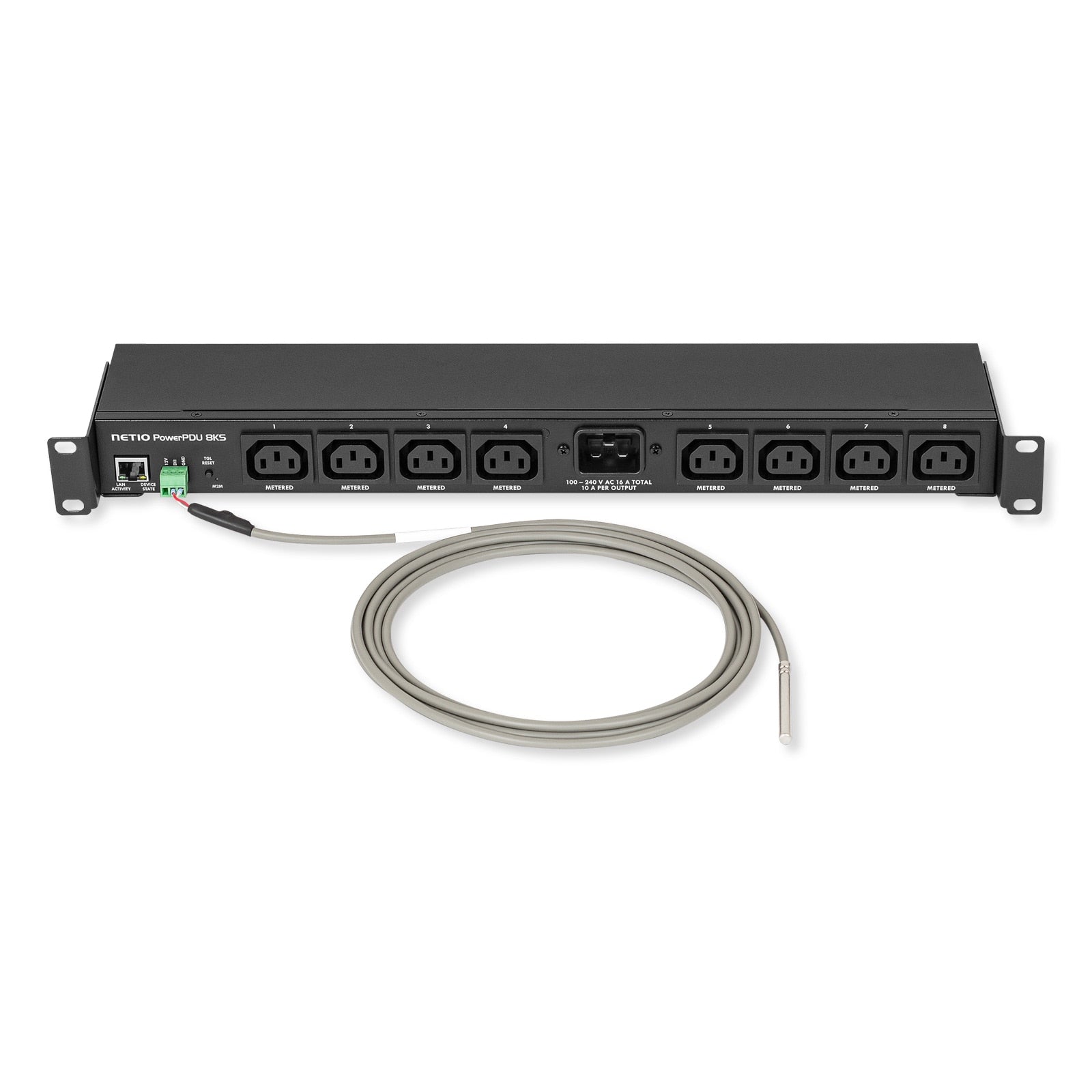 NETIO PowerPDU 8KS Smart Power Distribution Unit, 8 IEC-320 C13 Outputs
