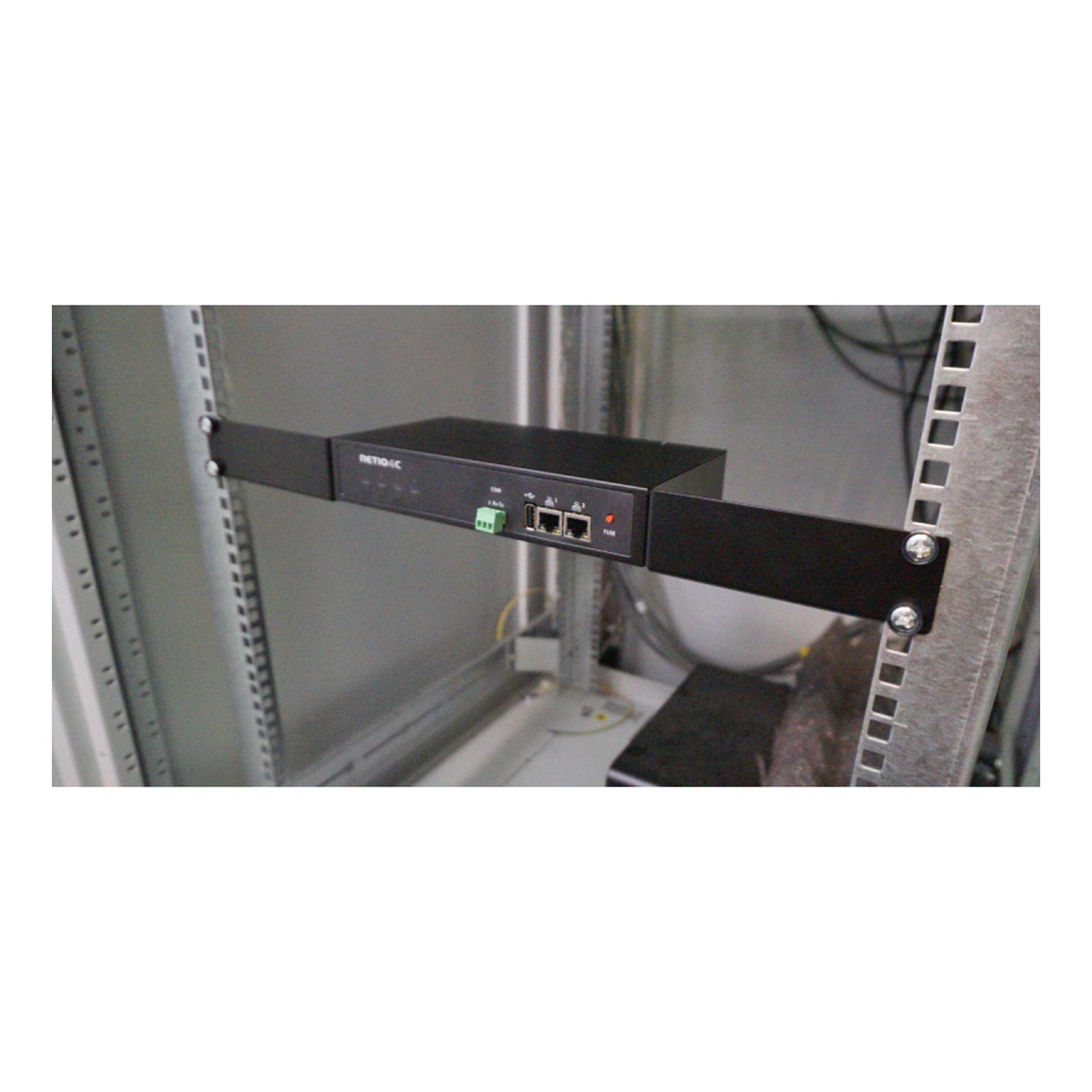 NETIO 19" 1U rackmount bracket for 1 unit of PowerPDU 4C, 4KS, or 4PS. M6 rack mounting screws included.
