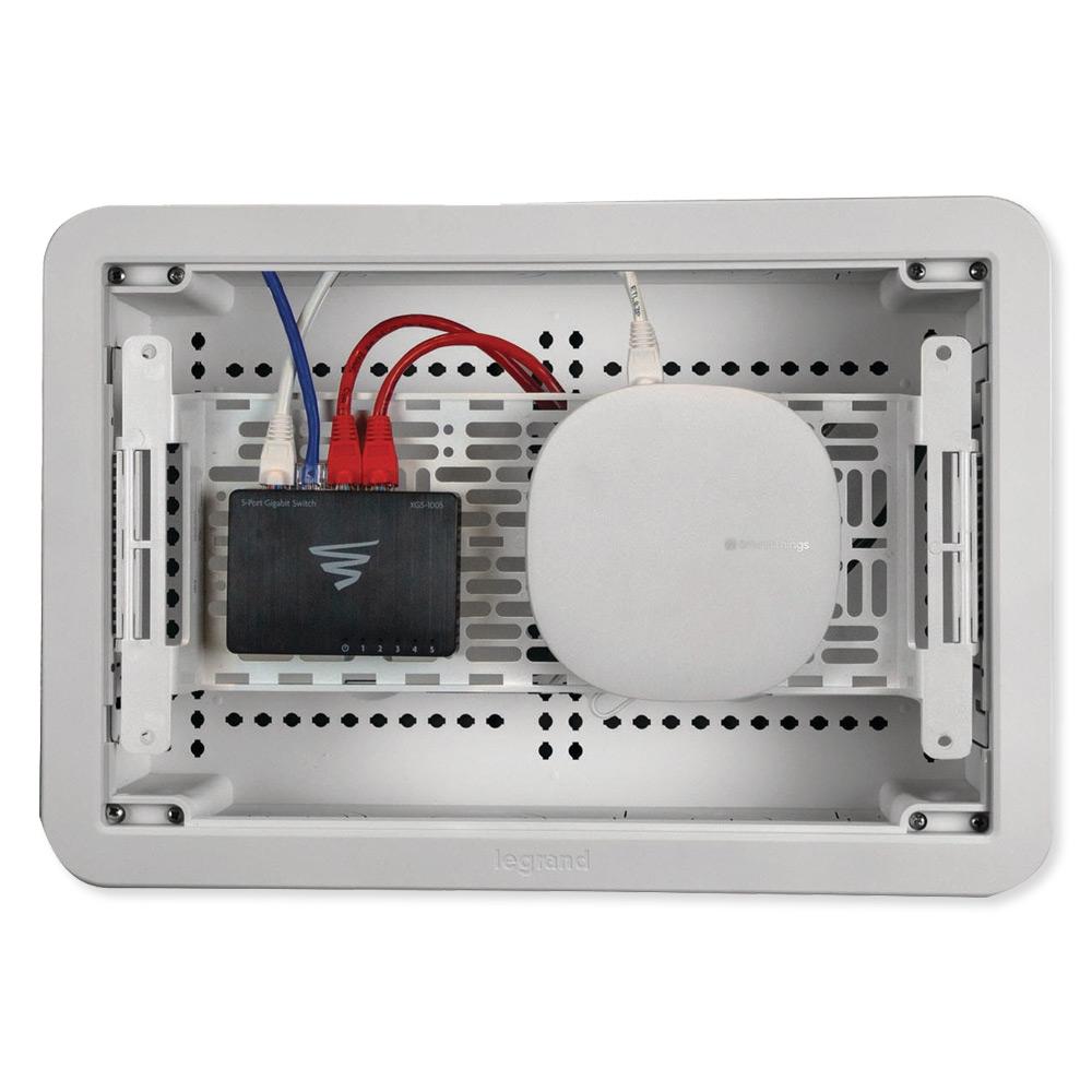 On-Q/Legrand Dual-Purpose In-Wall Enclosure with 5-in Mounting Plate, 9"