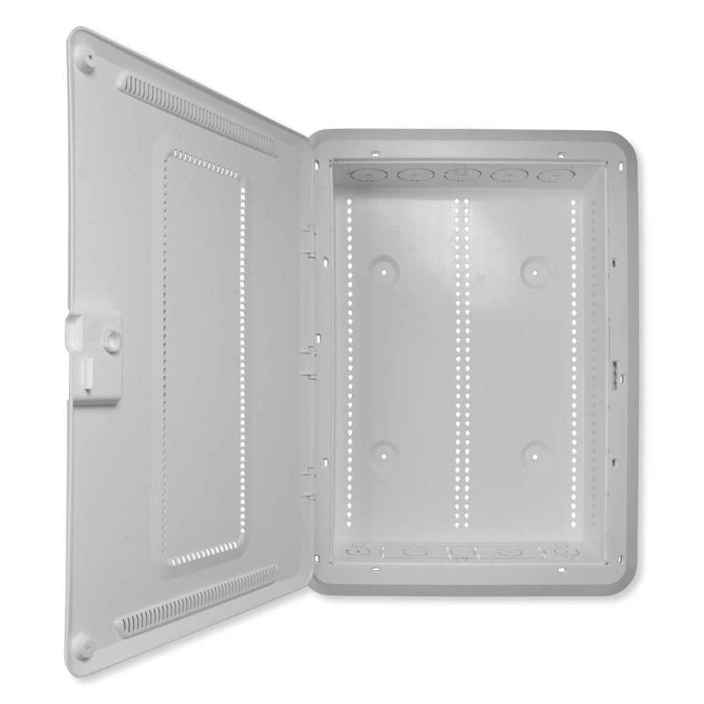 On-Q/Legrand Plastic Enclosure With Hinged Door and Trim