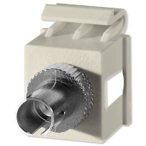 On-Q/Legrand SC Fiber Optic Keystone Snap-In Connector, Phosphor Bronze Sleeve
