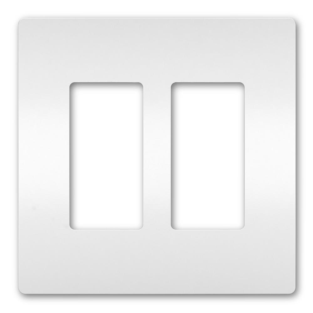 On-Q/Legrand Radiant Screwless Wallplate, 2-Gang