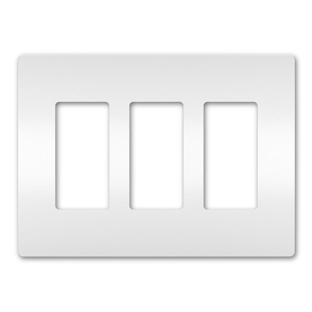 On-Q/Legrand Radiant Screwless Wallplate, 3-Gang