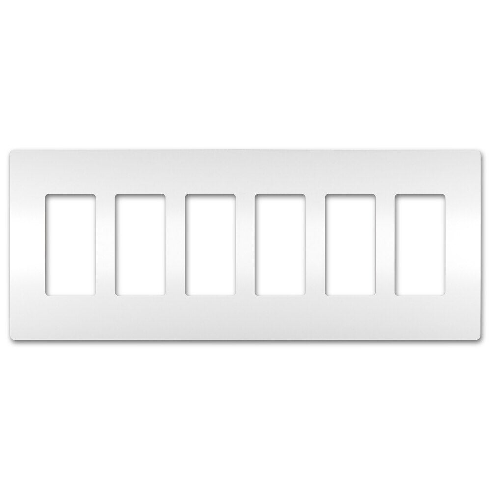 On-Q/Legrand Radiant Screwless Wallplate, 6-Gang
