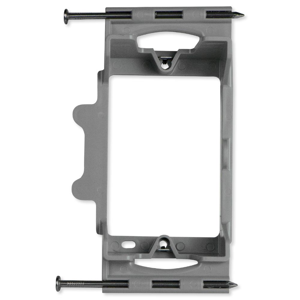 On-Q/Legrand 1-Gang Low-Voltage Nail-On Bracket with Quick/Click