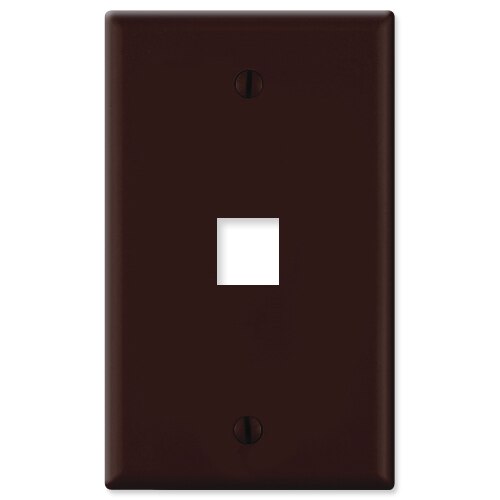 On-Q/Legrand Keystone Wallplate, 1-Gang, 1-Port