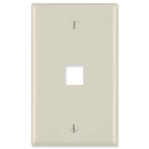 On-Q/Legrand Keystone Wallplate, 1-Gang, 1-Port