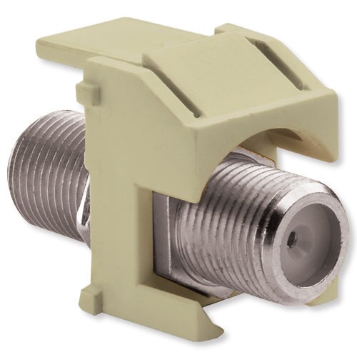 On-Q/Legrand Recessed F Keystone Snap-In Connector