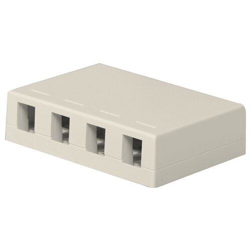 On-Q/Legrand Keystone Surface-Mount Box, 4-Port