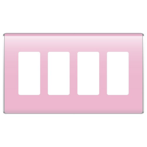 On-Q/Legrand Studio Design Wallplate, 4-Gang