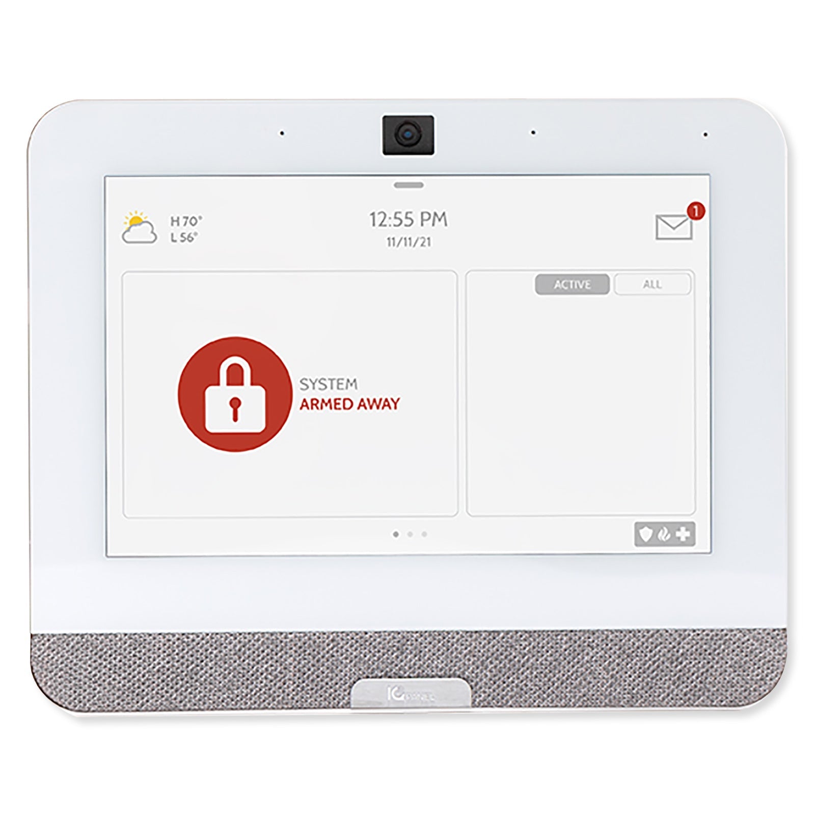 Qolsys IQ Panel 4, PowerG + 319.5 MHz (AT&T), White (8 Pack)