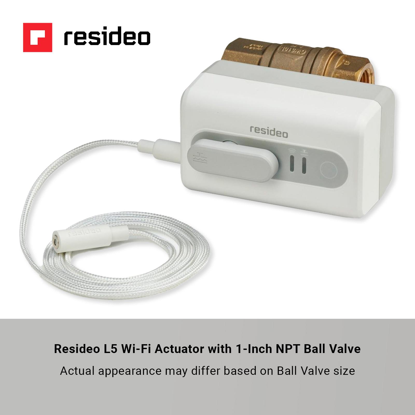 Resideo L5 WiFi Actuator with L1 Leak Detector