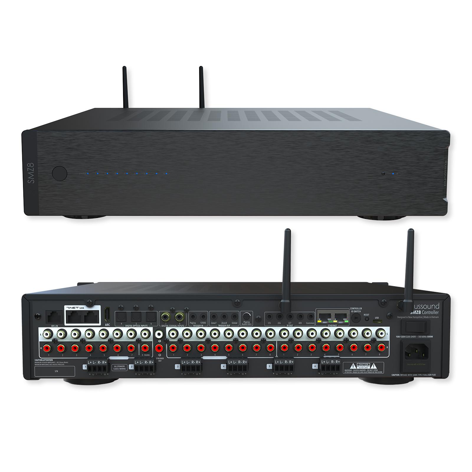 Russound 8 Source, 8 Zone Controller Amplifier with Built-in Streamer