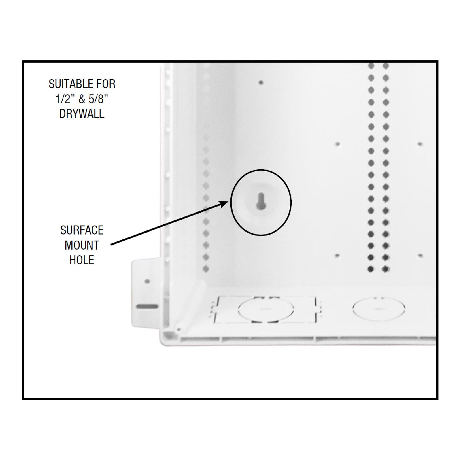 SCP Low Voltage Media Enclosure, No Cover, 28 in, 5 pack