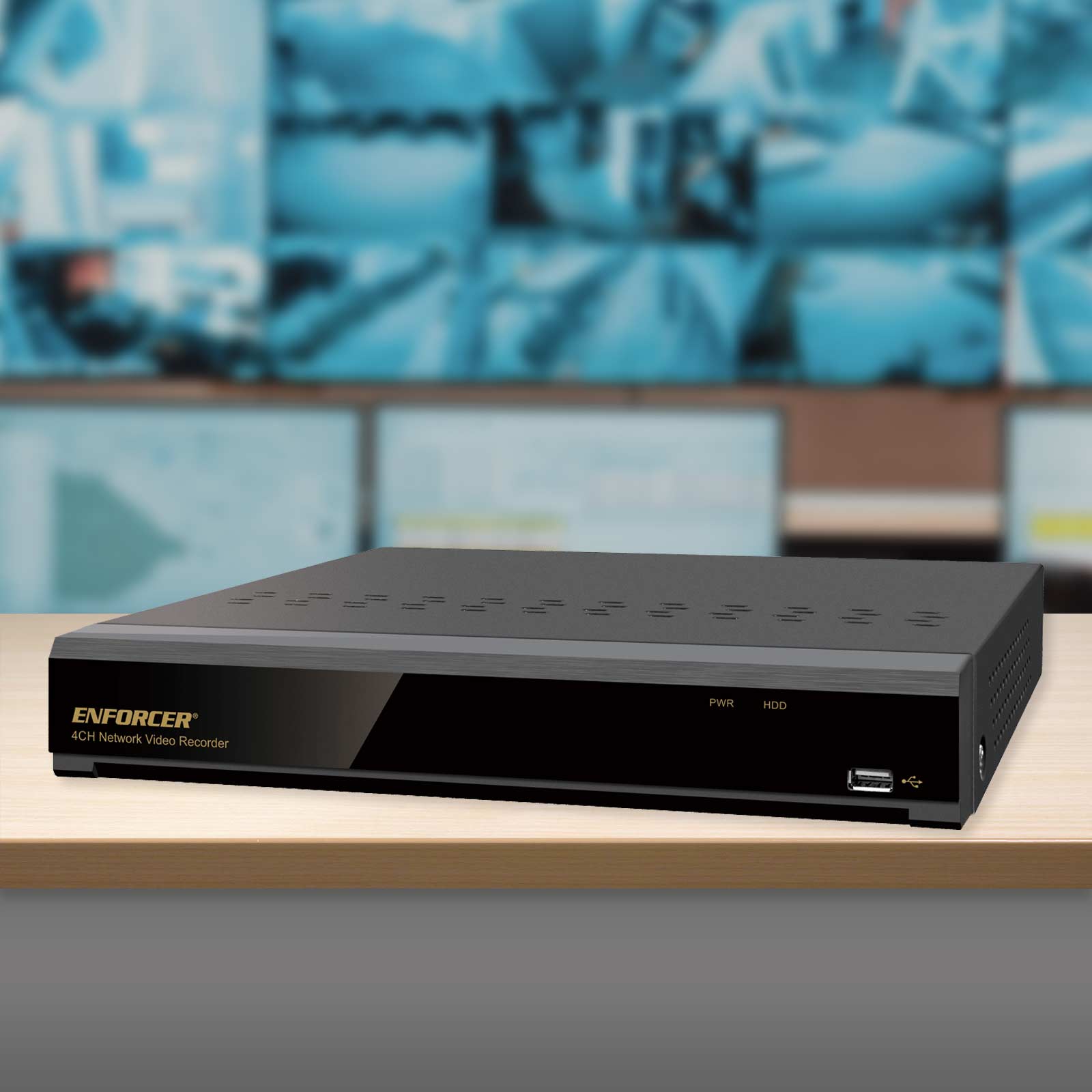 Seco-Larm ENFORCER NVR and Camera Kit, 4K 4-Channel NVR + 4 IP 5MP Cameras + 2TB HDD