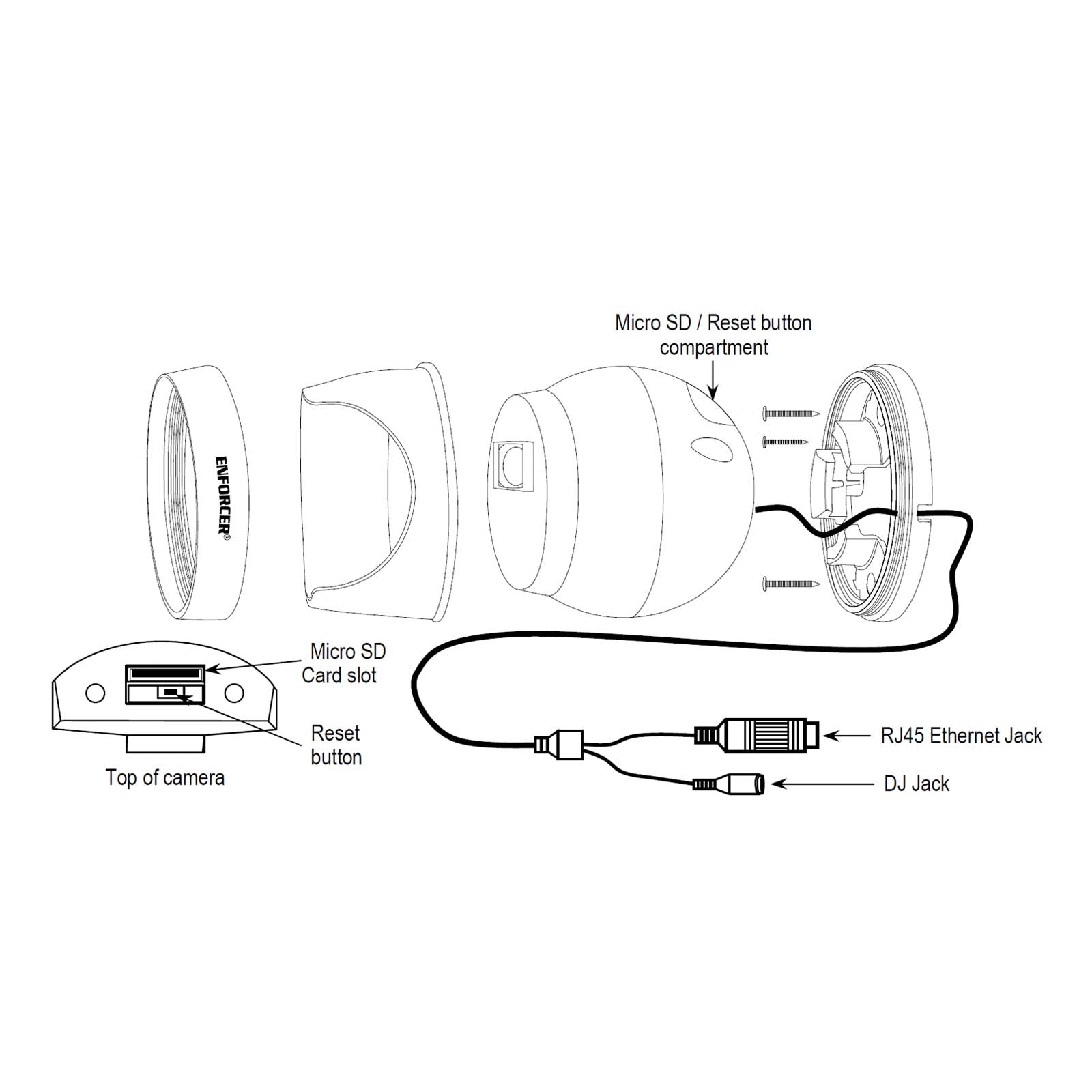 Seco-Larm ENFORCER 5MP IP Turret Camera, 2.8~12mm Motorized Lens