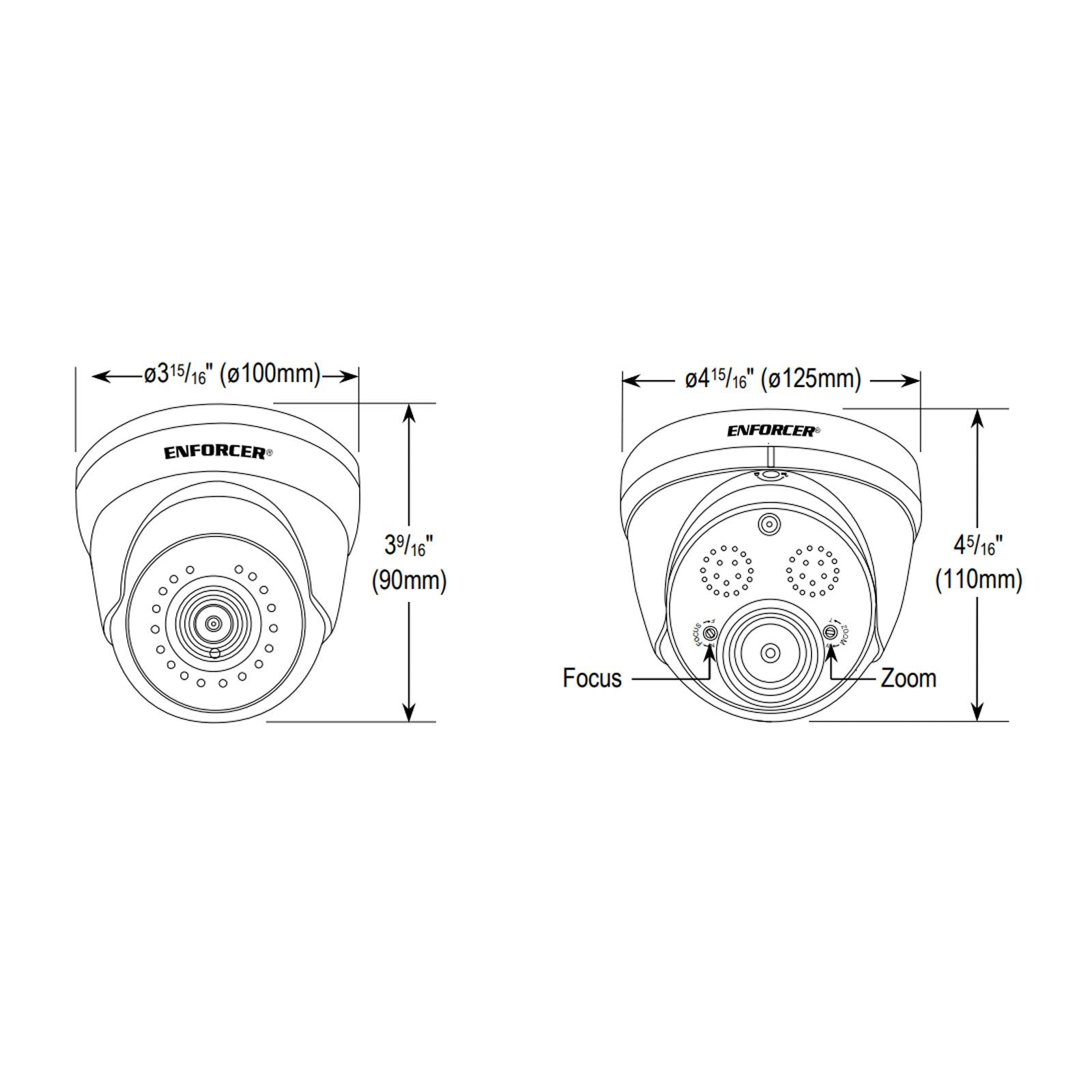 Seco-Larm Enforcer 4-in-1 Analog Turret Camera