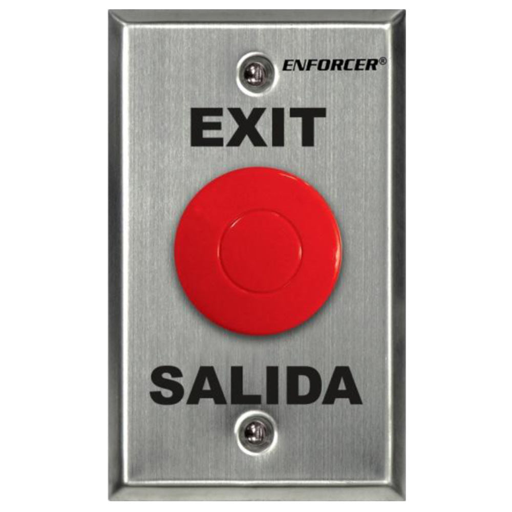 Seco-Larm Enforcer Mushroom Button Push-to-Exit Plate