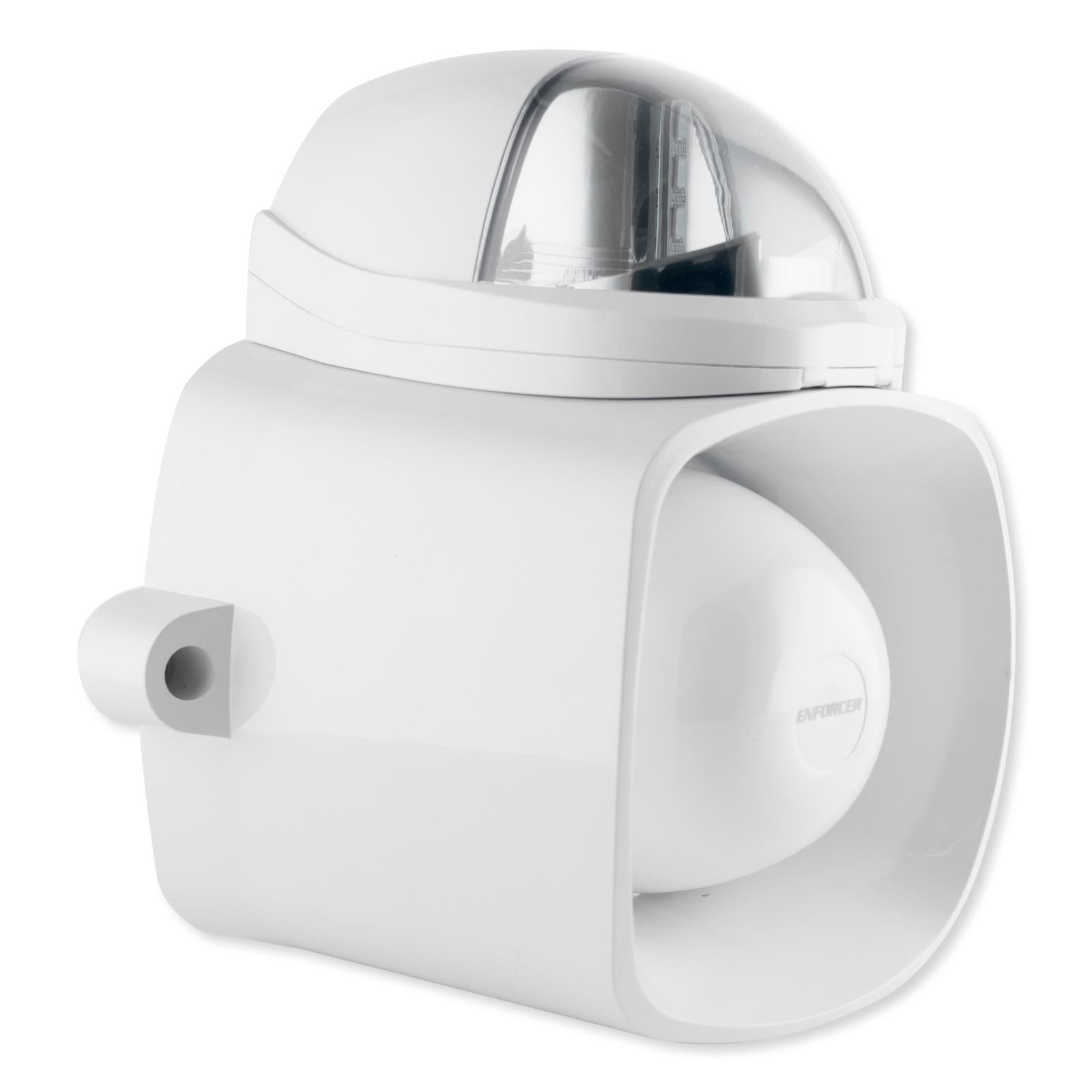 Seco-Larm Enforcer Self-Contained Siren/Strobe with Audio Input, Clear (Open Box)