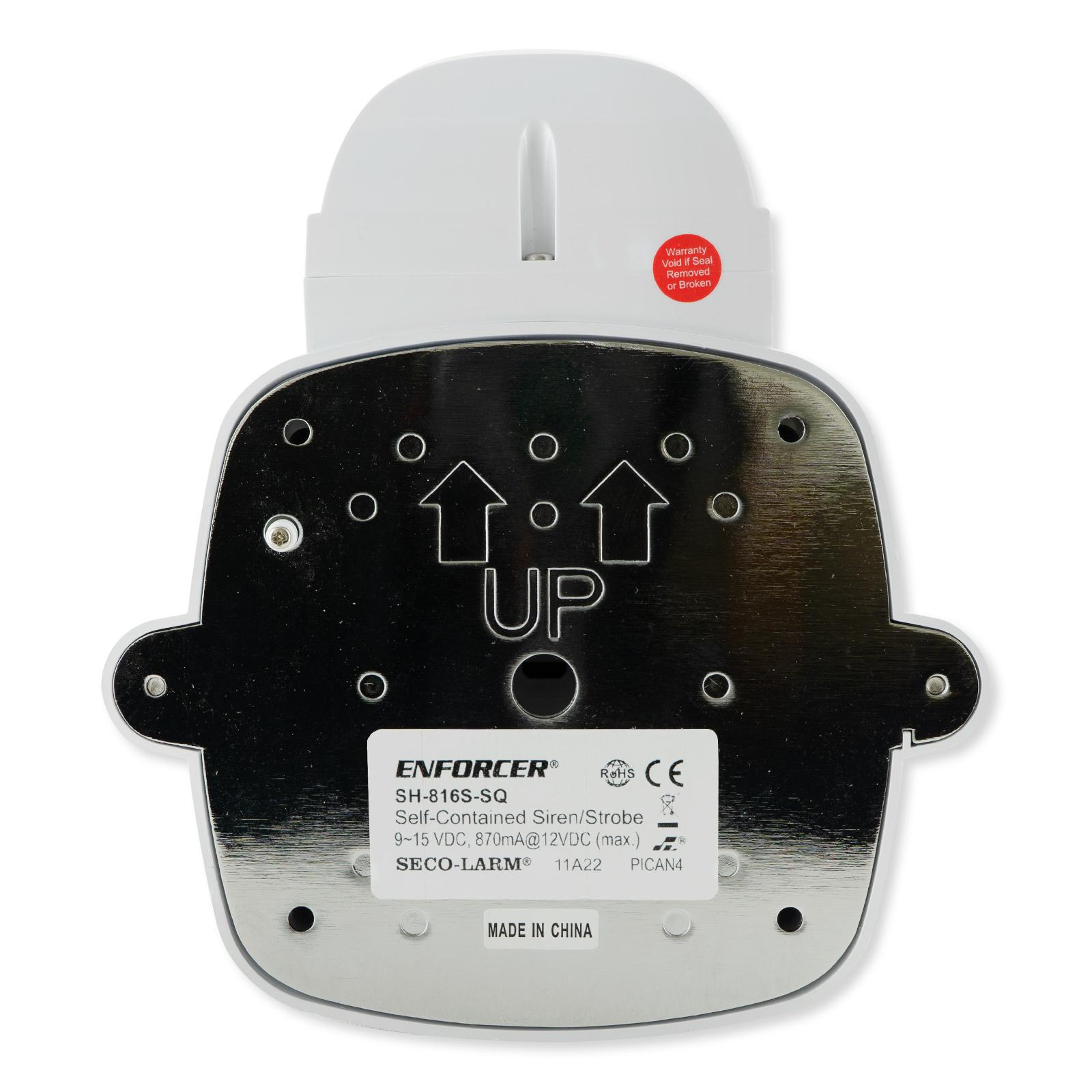 Seco-Larm Enforcer Self-Contained Siren/Strobe with Audio Input