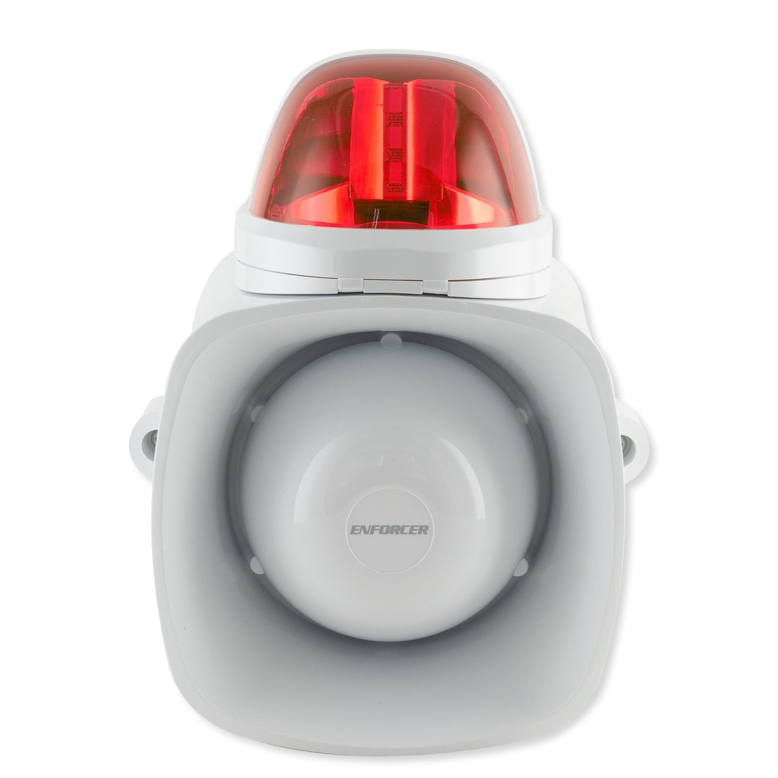 Seco-Larm Enforcer Self-Contained Siren/Strobe with Audio Input