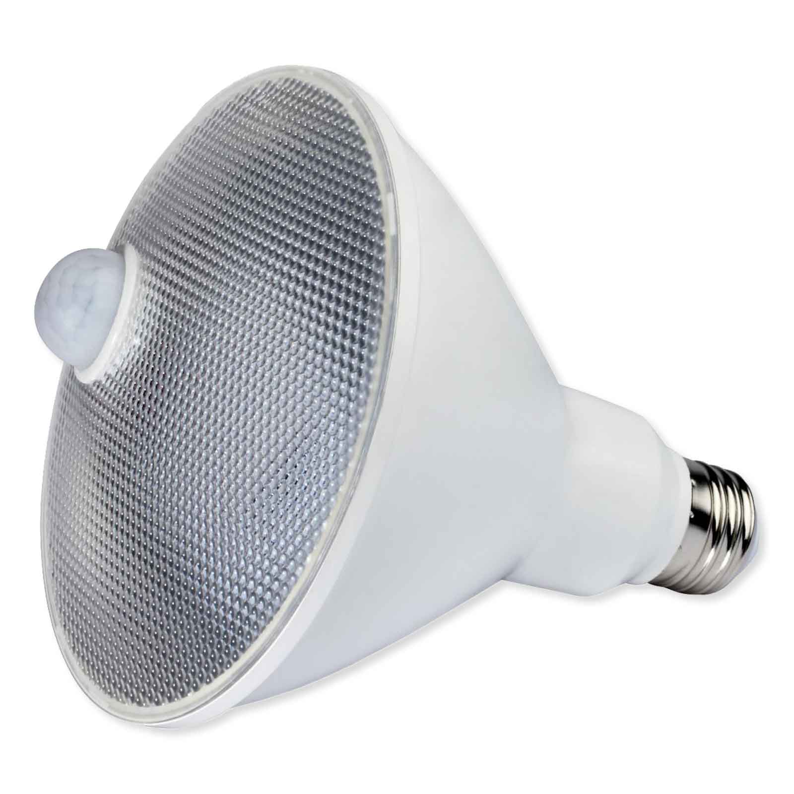 SATCO LED PIR Sensor Lamp, PAR 38, 5000K