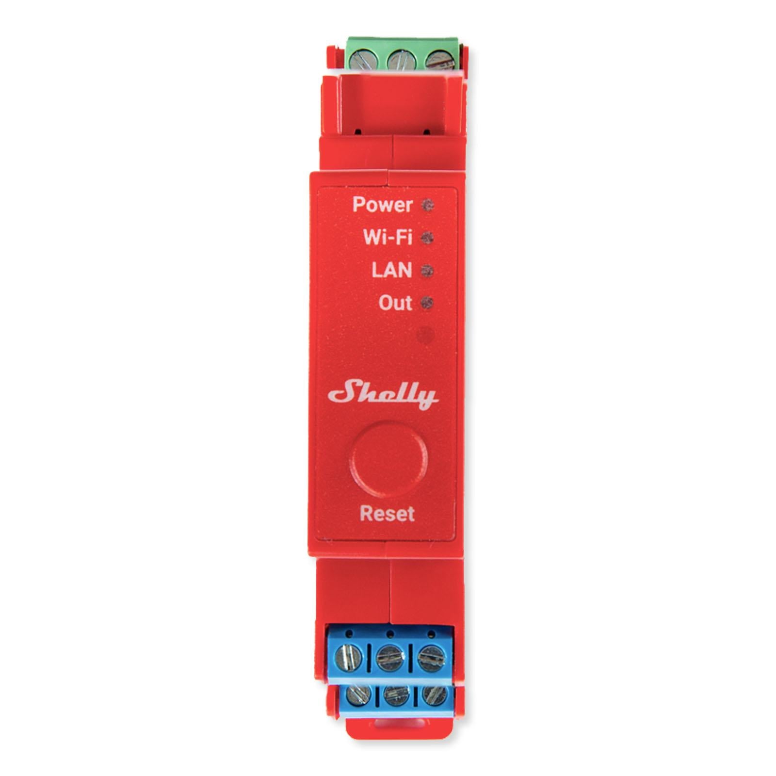 1-phase, 1-channel relay with an integrated power meter, which allows you to measure the precise power consumption of all automated lights or heavier appliances.