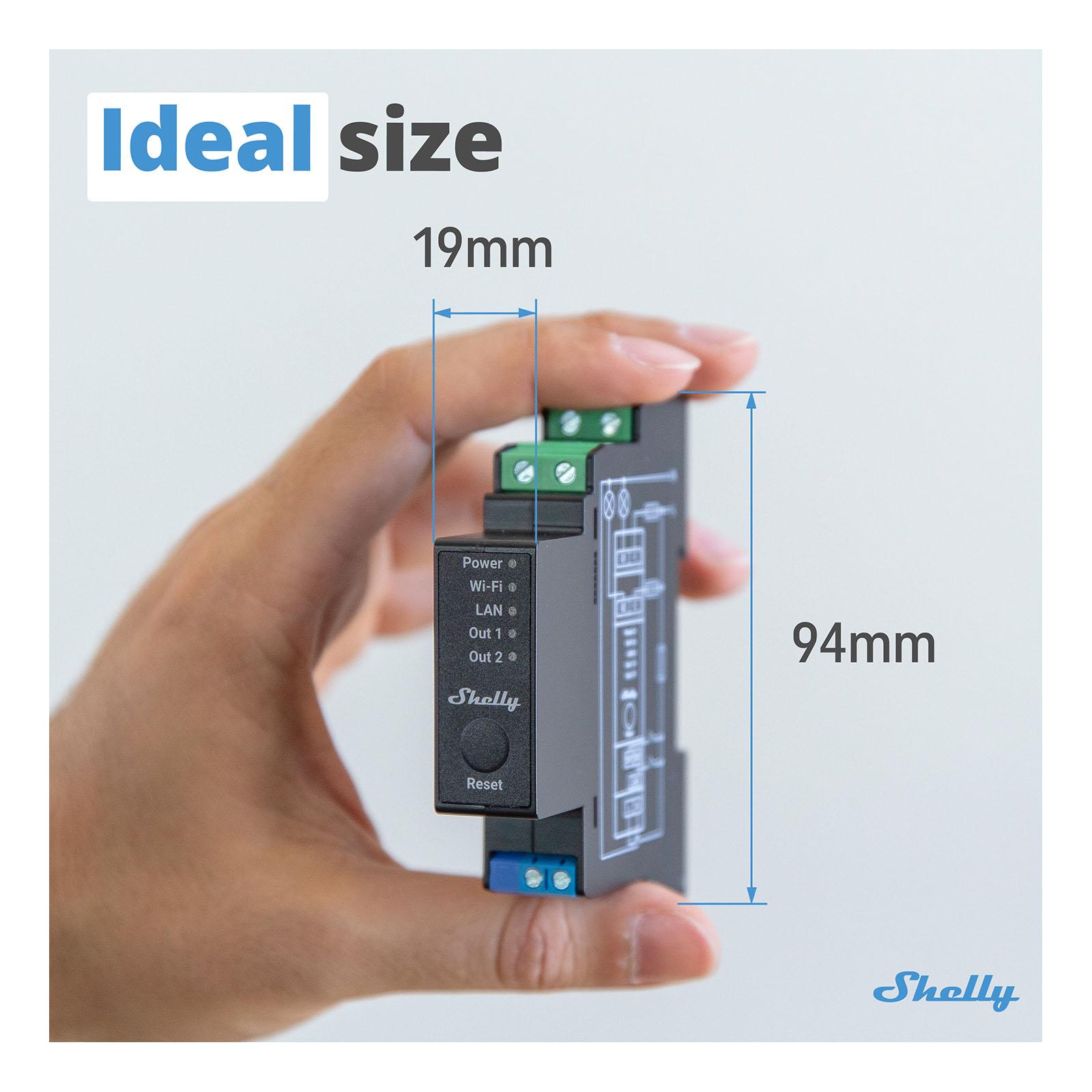 Shelly Pro 2PM, Wi-Fi & Bluetooth