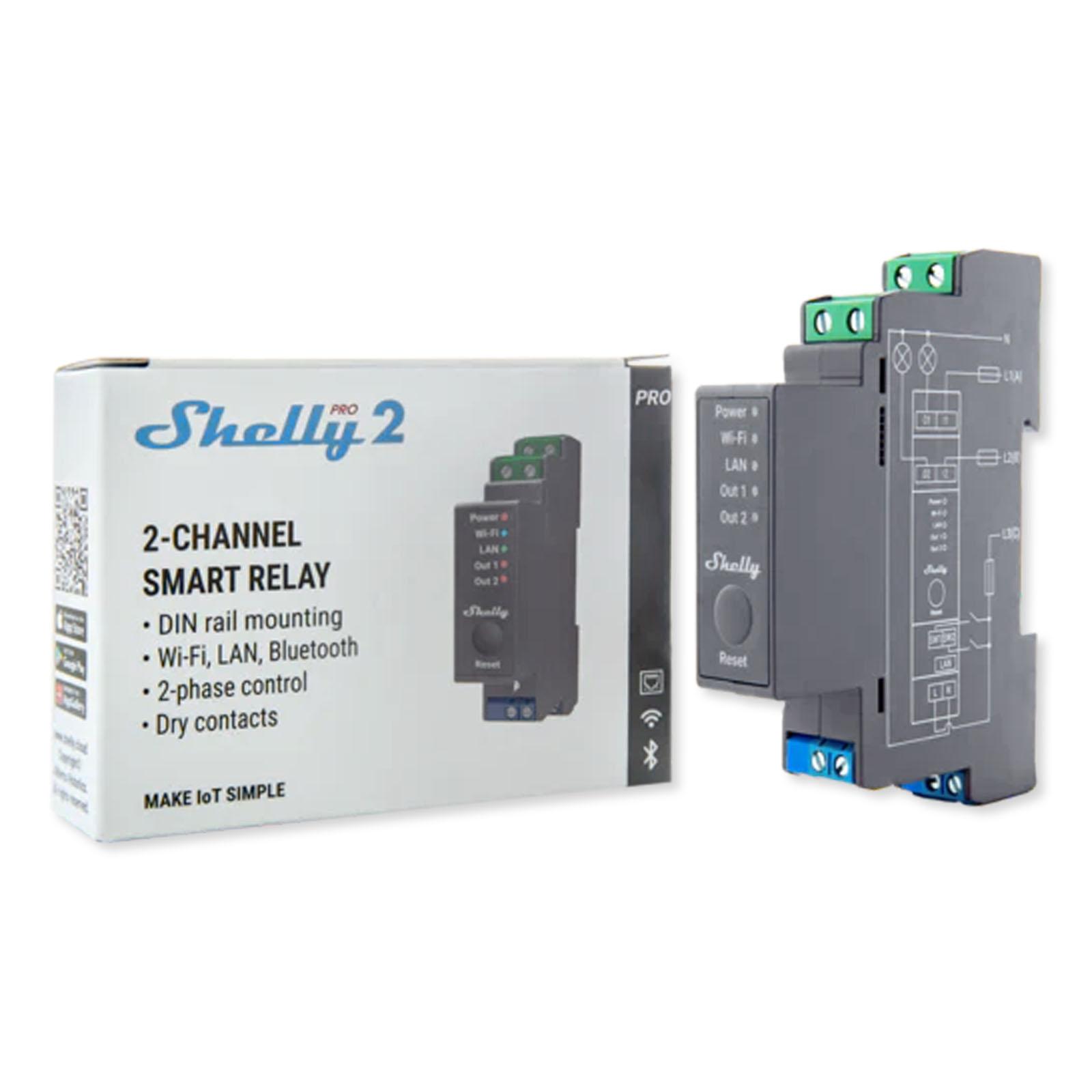 Shelly Pro 2, Wi-Fi & Bluetooth