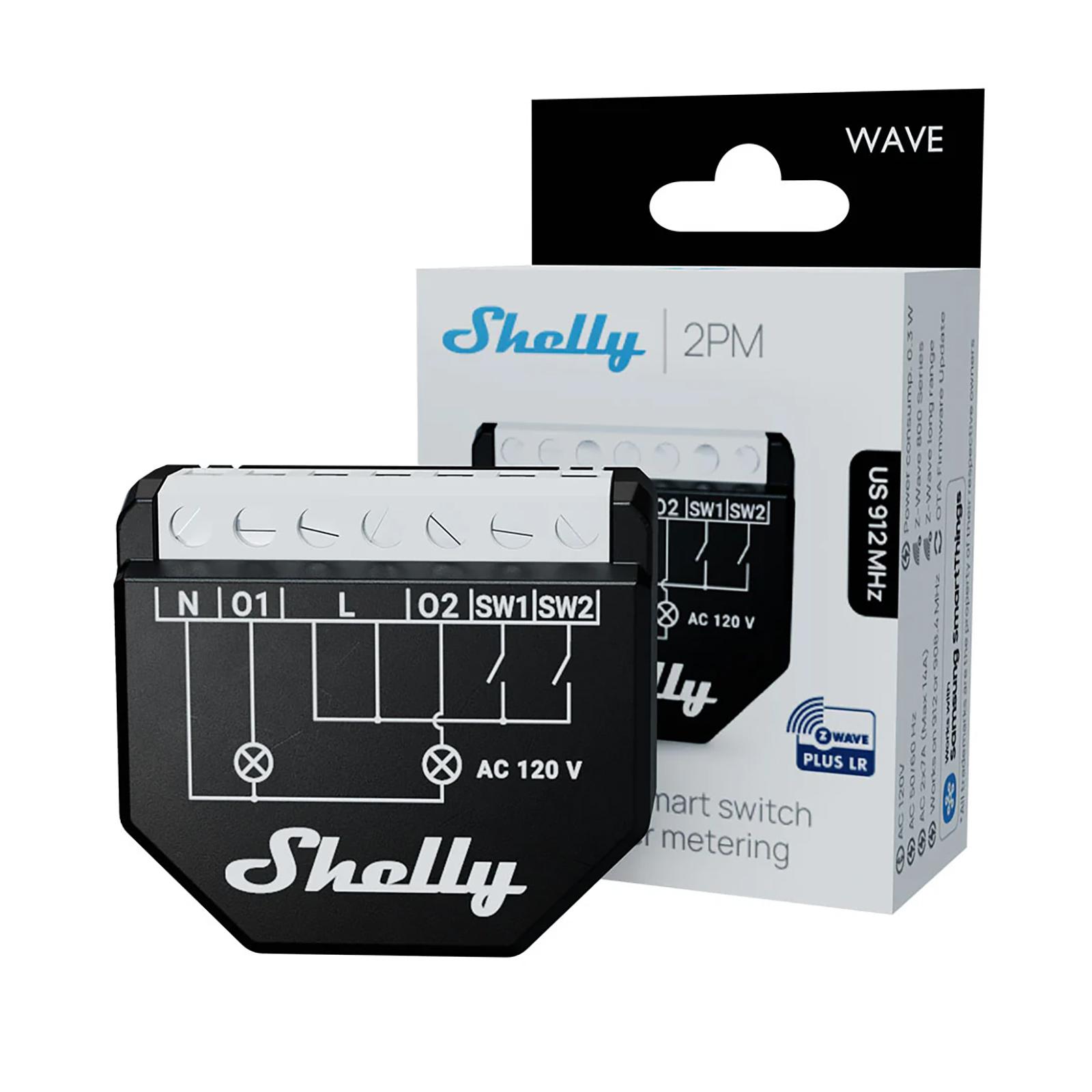 Shelly Wave 2PM US, Z-Wave 800 & Z-Wave LR