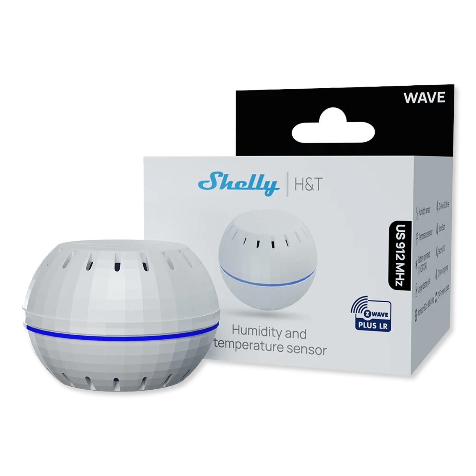 Shelly Wave H&T Sensor, Z-Wave 800 & Z-Wave LR