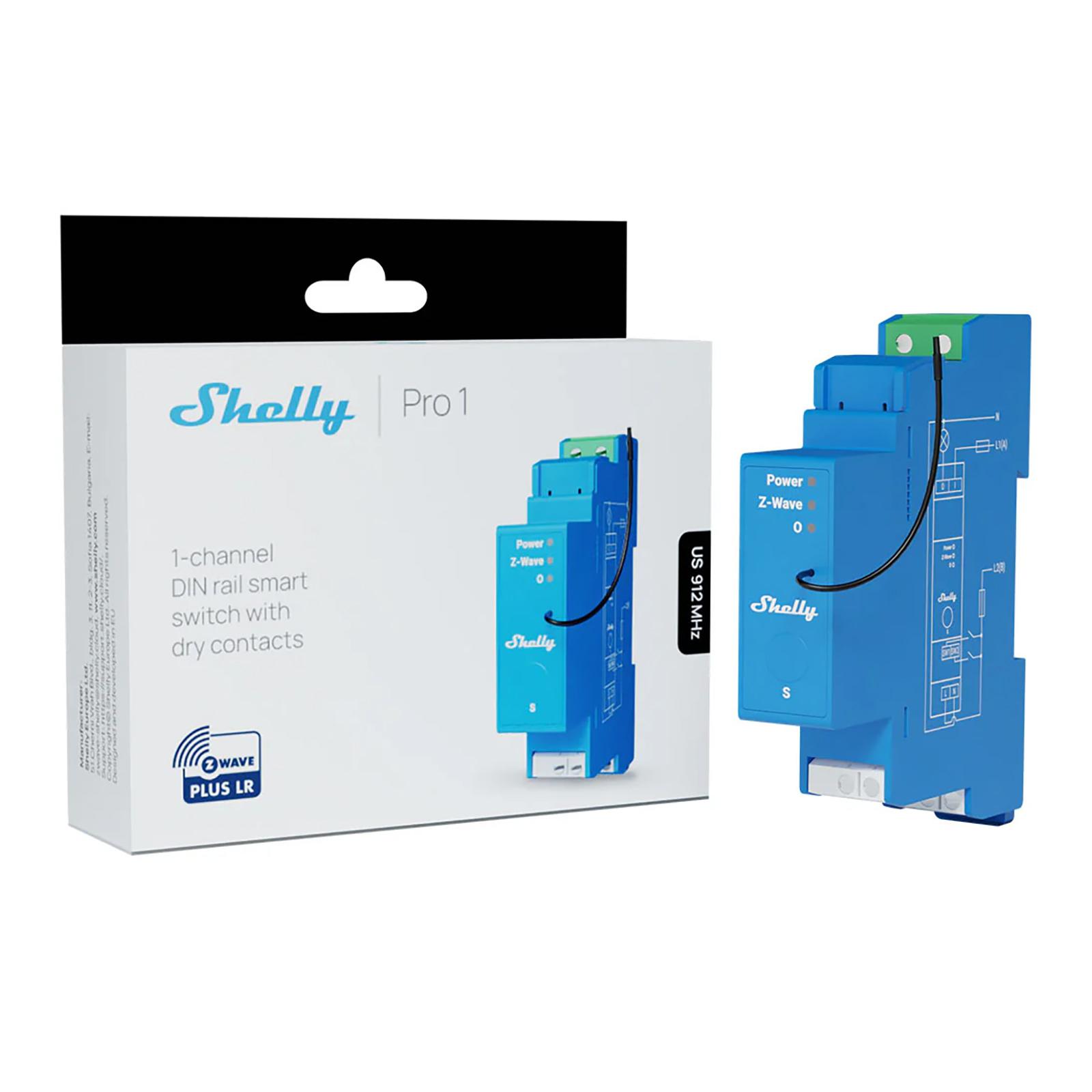 Shelly Wave Pro 1 US, Z-Wave 800 & Z-Wave LR