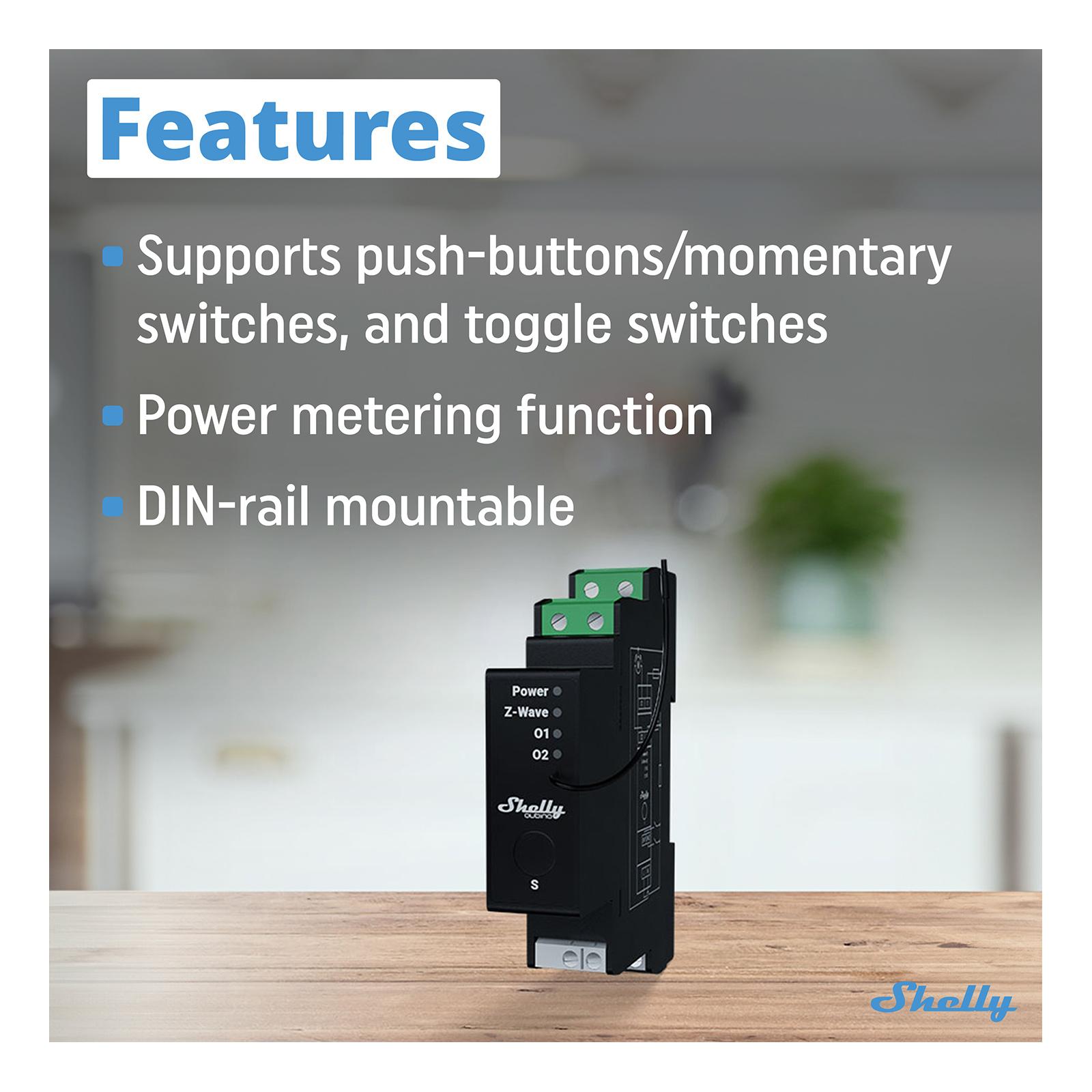 Shelly Wave Pro Shutter US, Z-Wave 800 & Z-Wave LR
