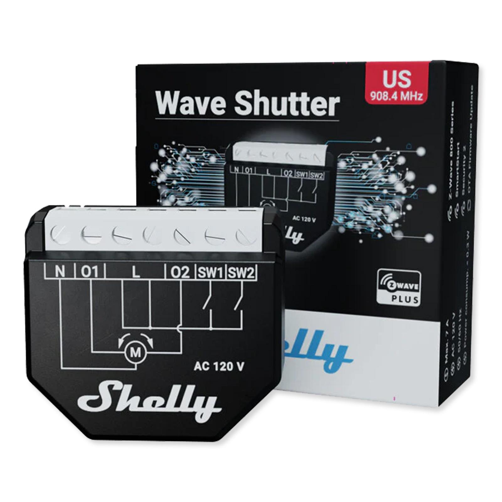 Shelly Wave Shutter UL Certified, Z-Wave 800 & Z-Wave LR