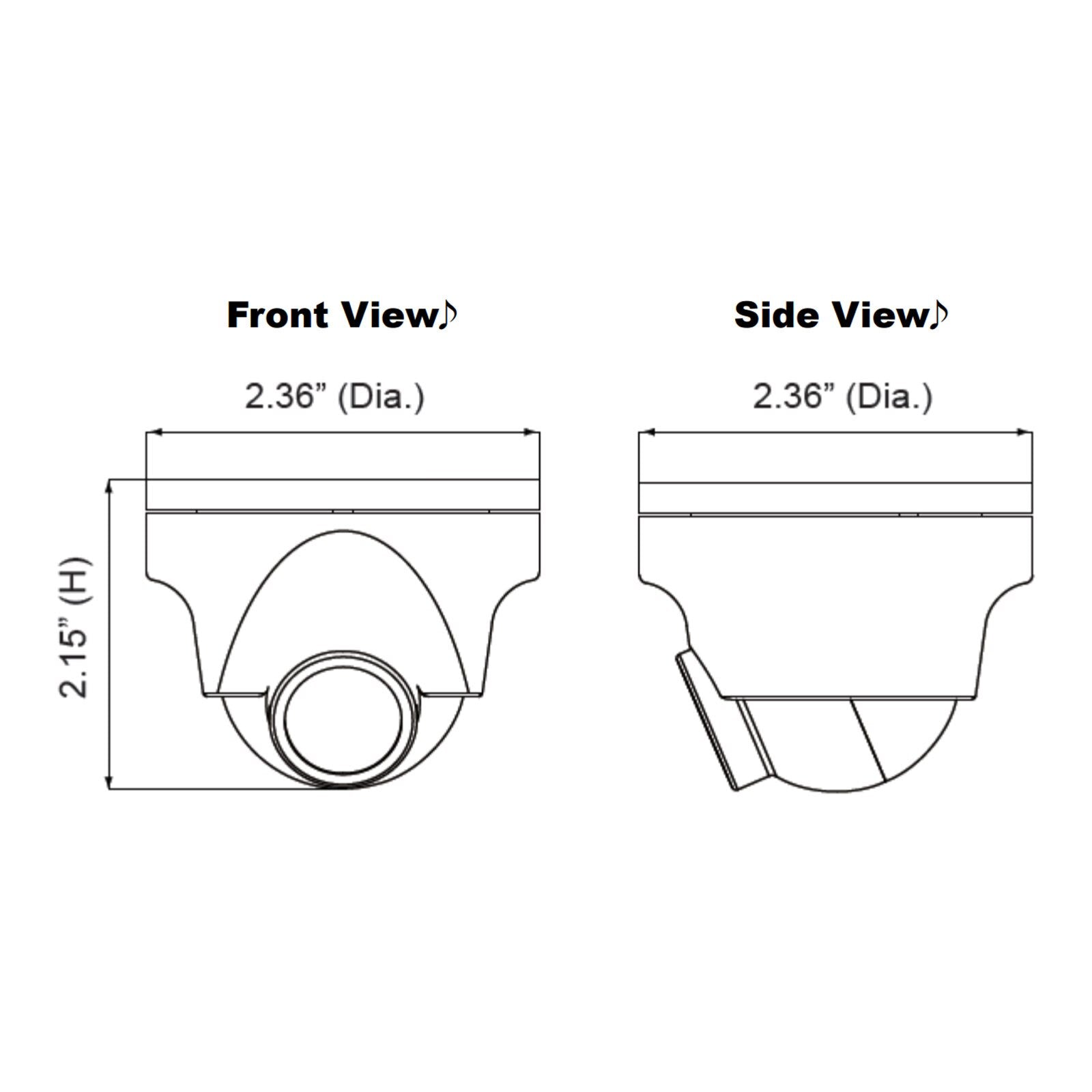 Speco 4MP HD-TVI Mini IR Turret Camera