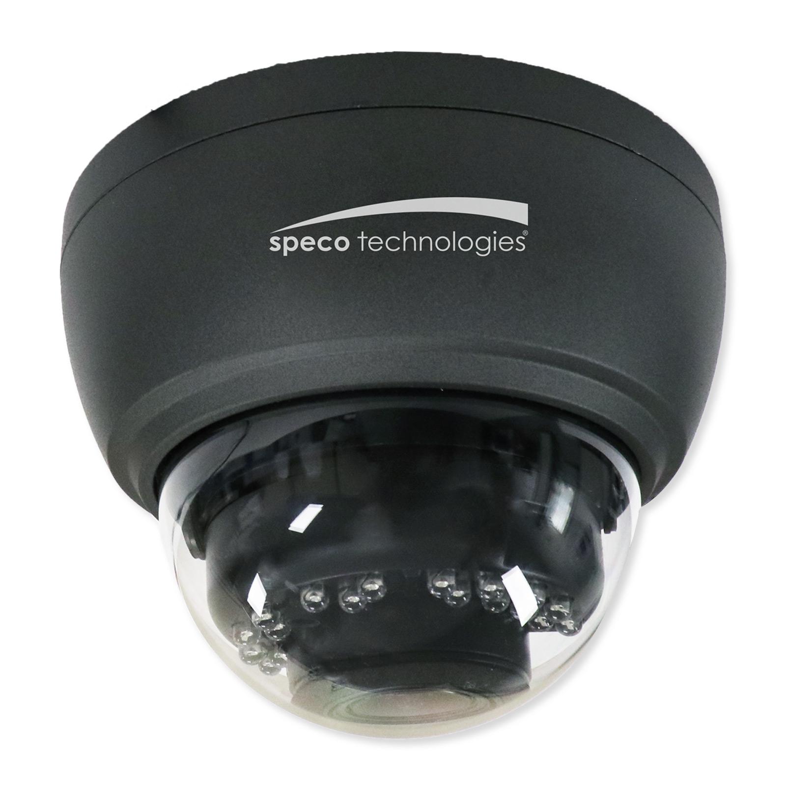 Speco 2MP HD-TVI IR Dome Camera, 2.8-12mm Motorized Lens