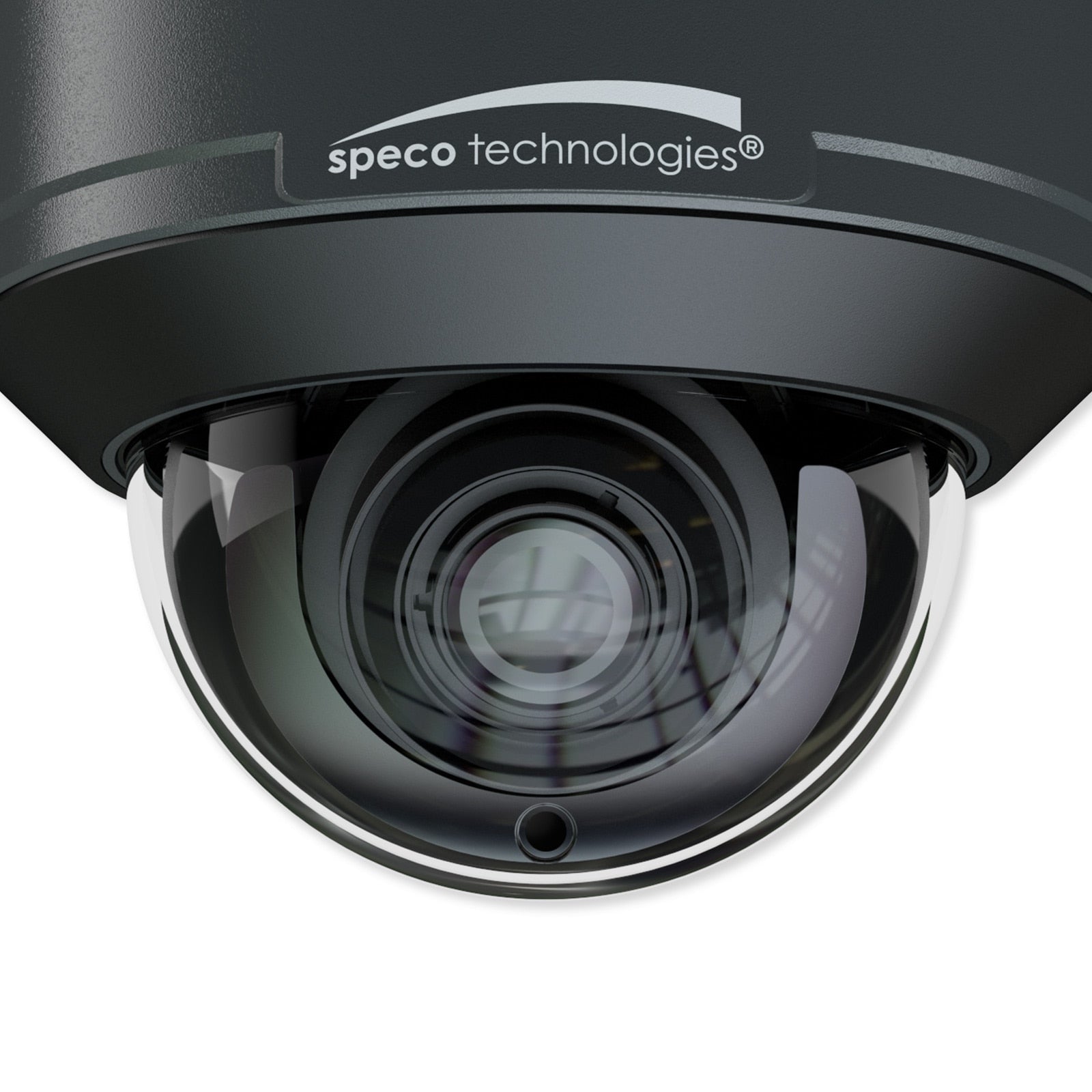 Speco 4MP Intensifier AI IP Dome Camera with Junction Box, 2.8-12mm Lens