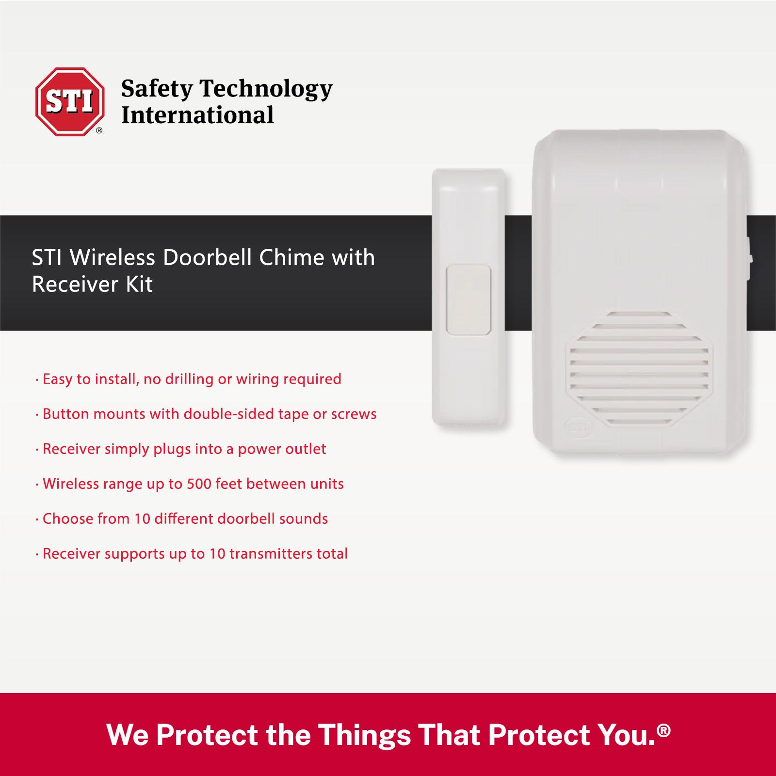 STI Wireless Doorbell Chime with Receiver Kit