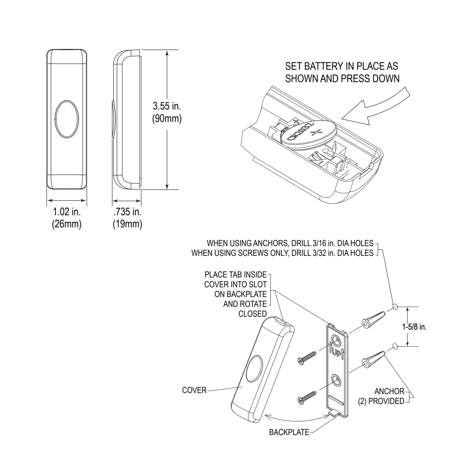 STI Wireless Door Chime Kit with Voice Receiver