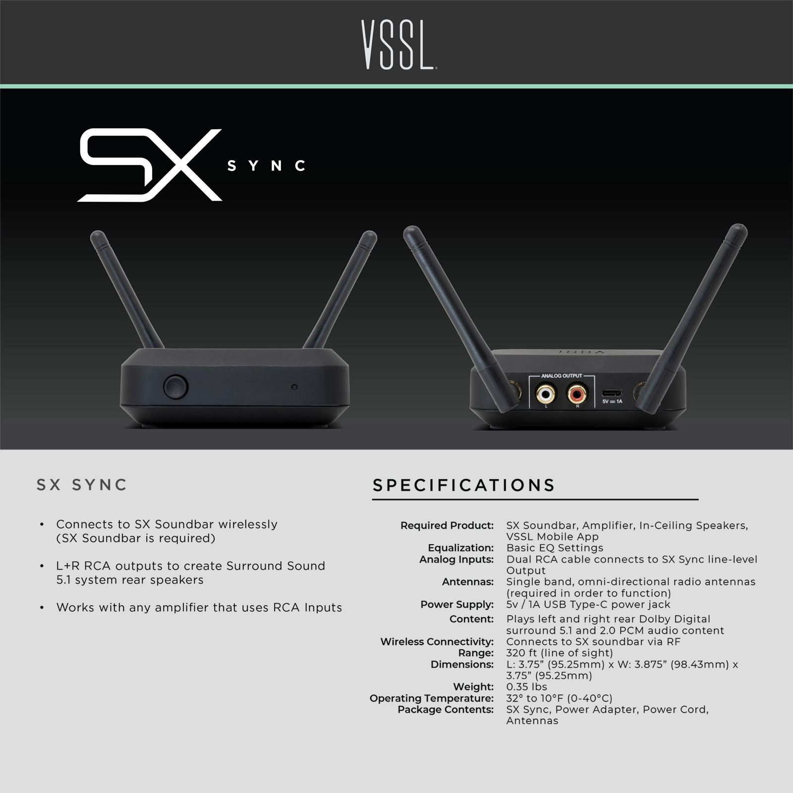 VSSL SX Series SYNC Surround Sound Extender