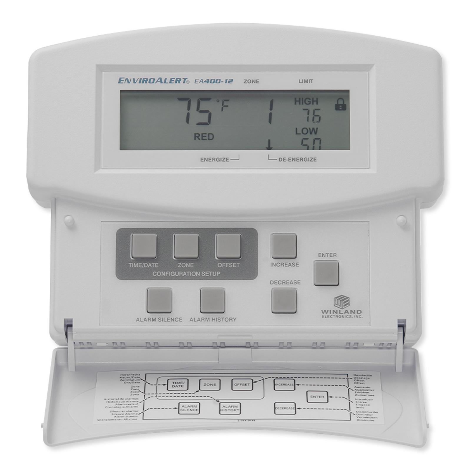 Winland EnviroAlert 4 Zones Digital Environmental Monitoring Alarm, 12VDC