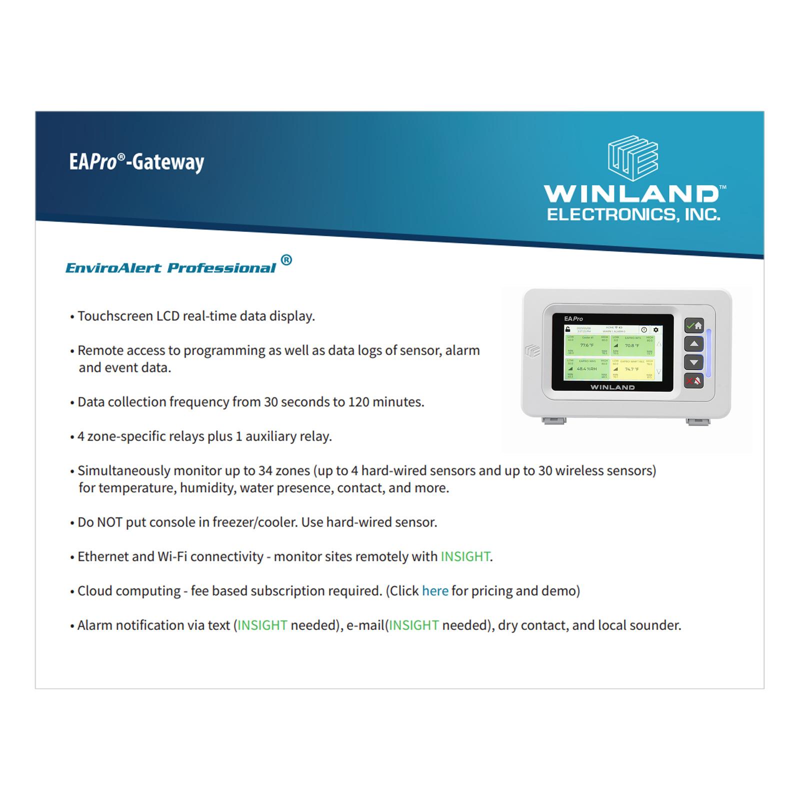 Winland EnviroAlert Professional Gateway