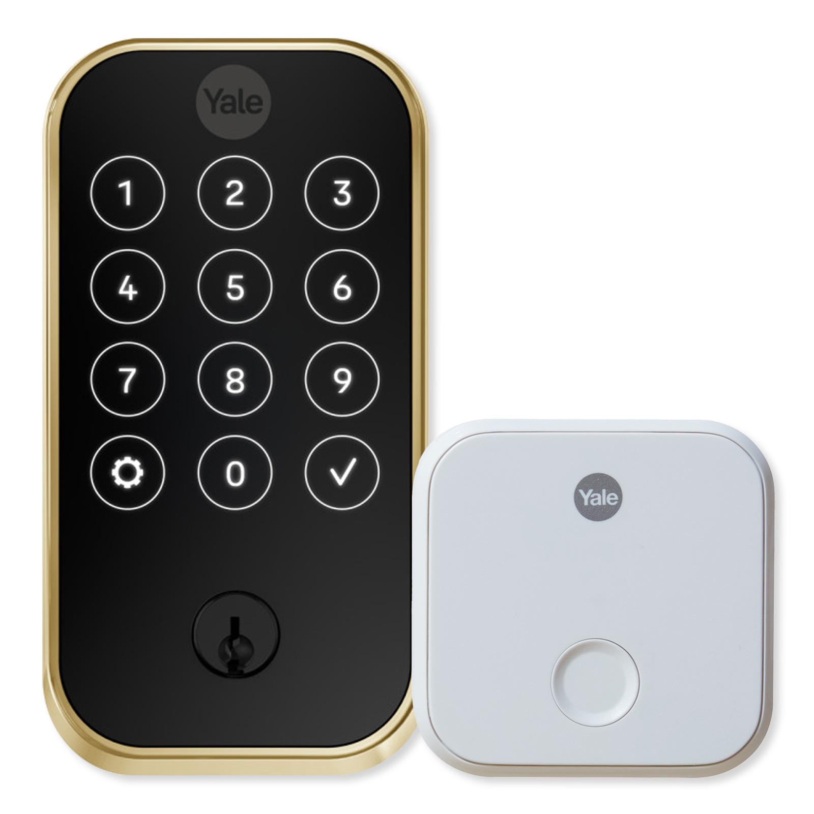 Yale Pro 2 Keyed Lock, Touchscreen, Bluetooth with Wifi Connect Bridge