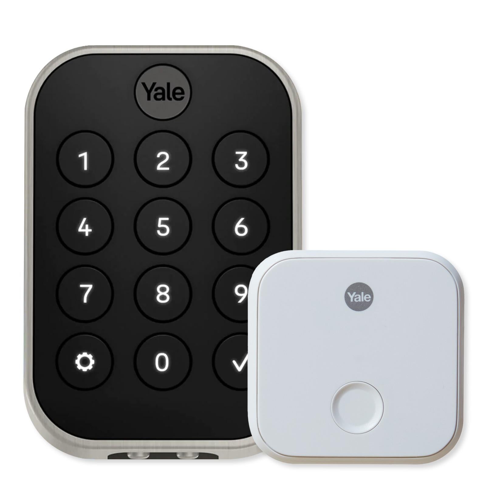 Yale Pro 2 Key Free Lock, Pushbutton Keypad, Bluetooth with Wifi Connect Bridge