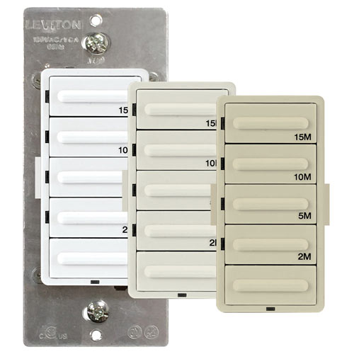 Leviton Decora Preset Countdown Timer Wall Switch, 15 Min