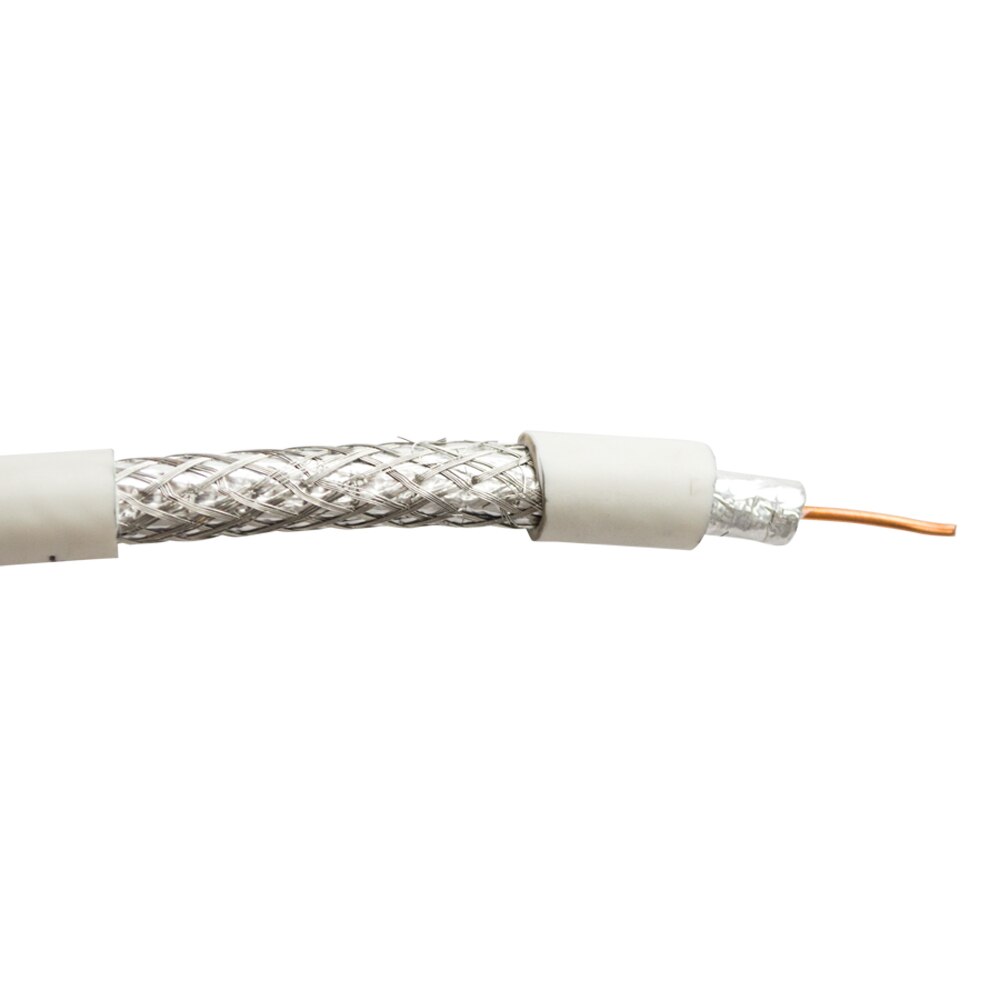RG6/U Quad Shield Coax Cable, 100 Braid