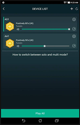 Screenshot of Speco a-live App: Device List