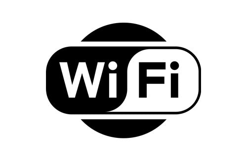 Wi-Fi common logo in black and white